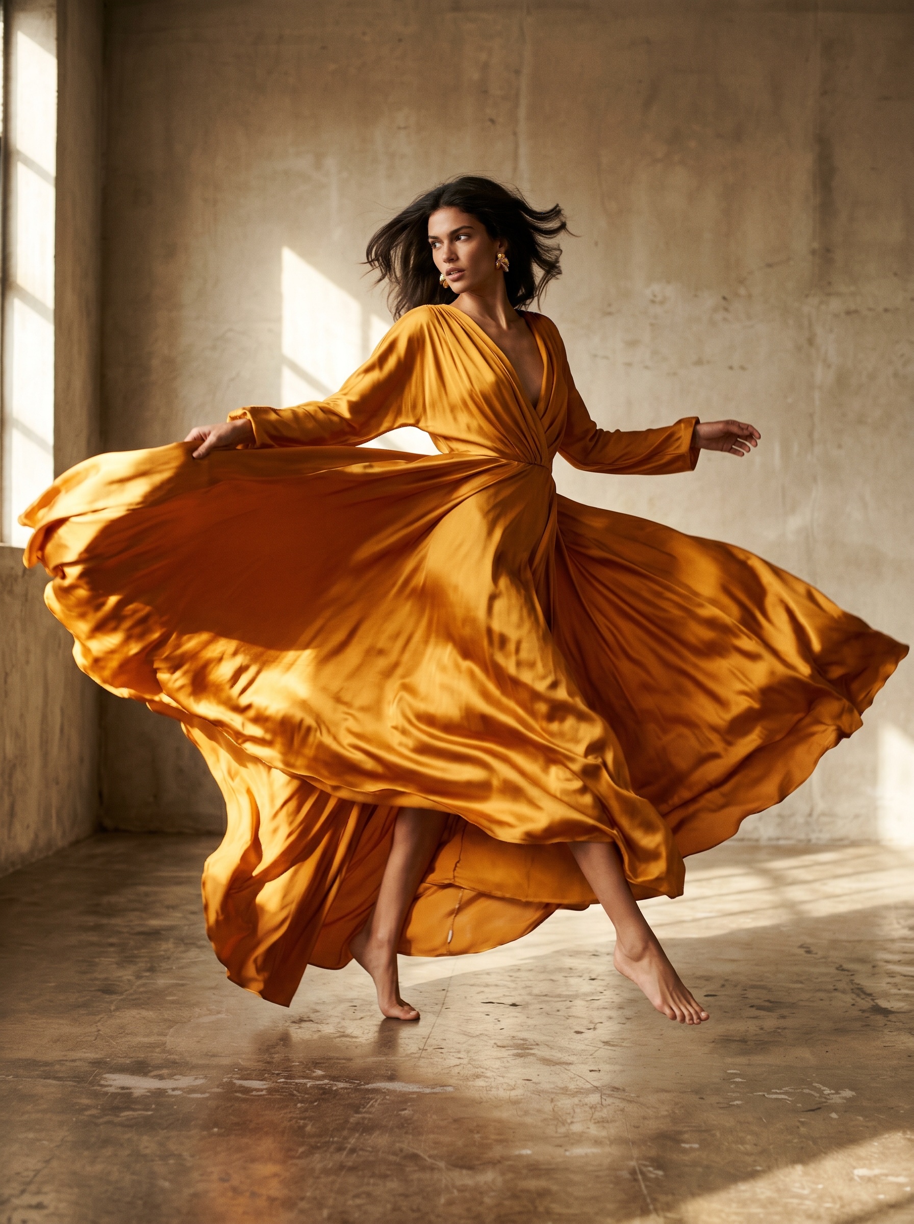 A fashion editorial image generated with Sosana Studio